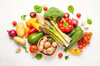 Vibrant fresh vegetables